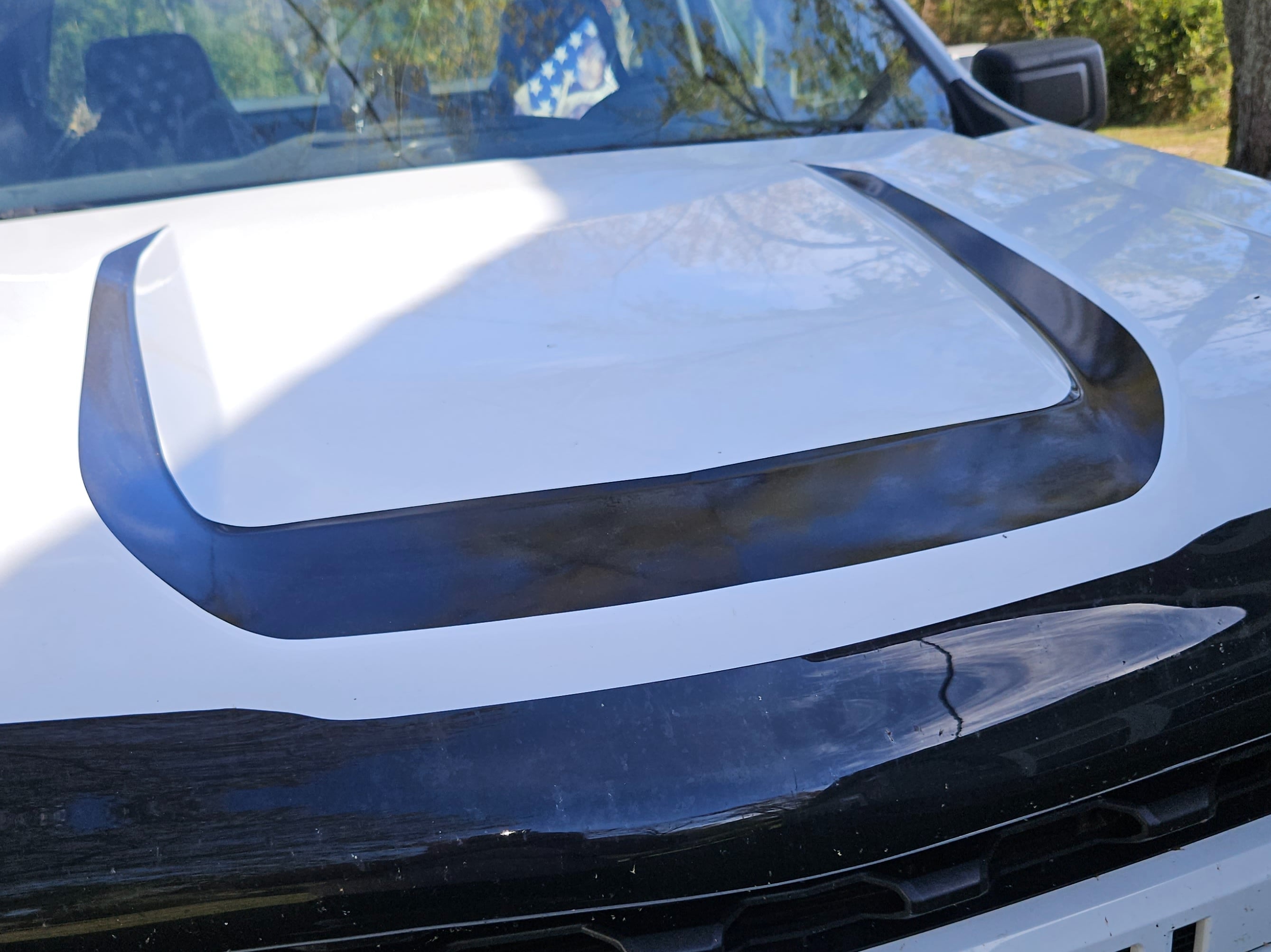 SEC10 Silverado 1500 Hood Decal; Gloss Black S130356 (19-26