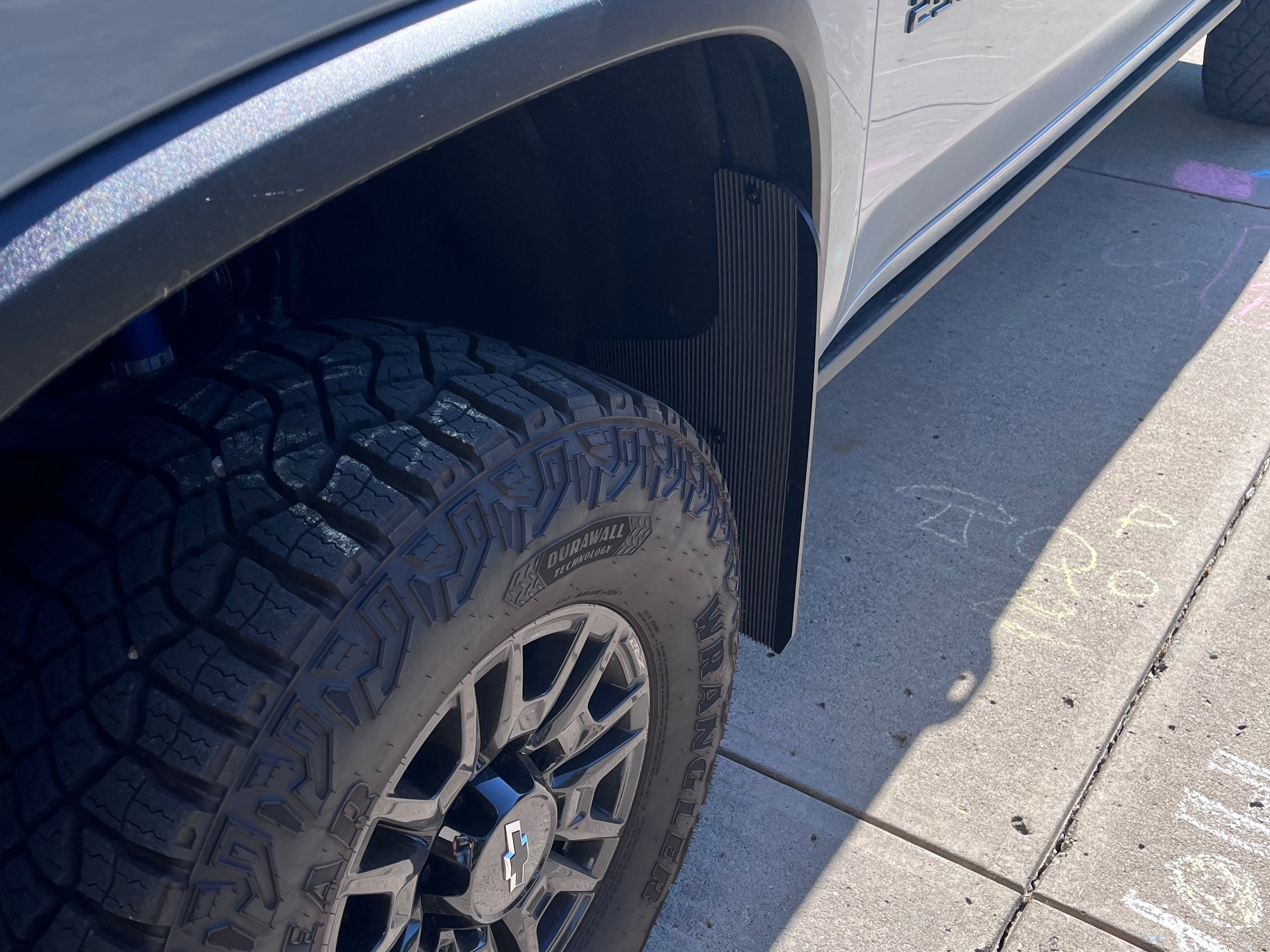 Silverado 2500 No-Drill Mud Flaps; Front and Rear (20-26 Silverado