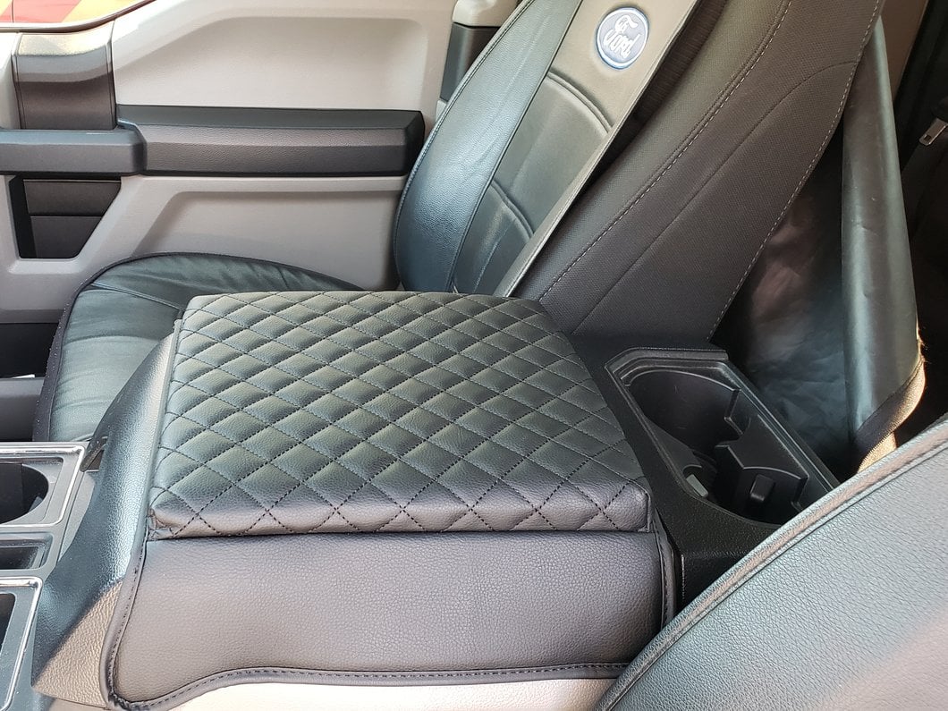 AUXITO Center Console Armrest Storage Box Organizer For Ford F-150 2015-2018 (Black)