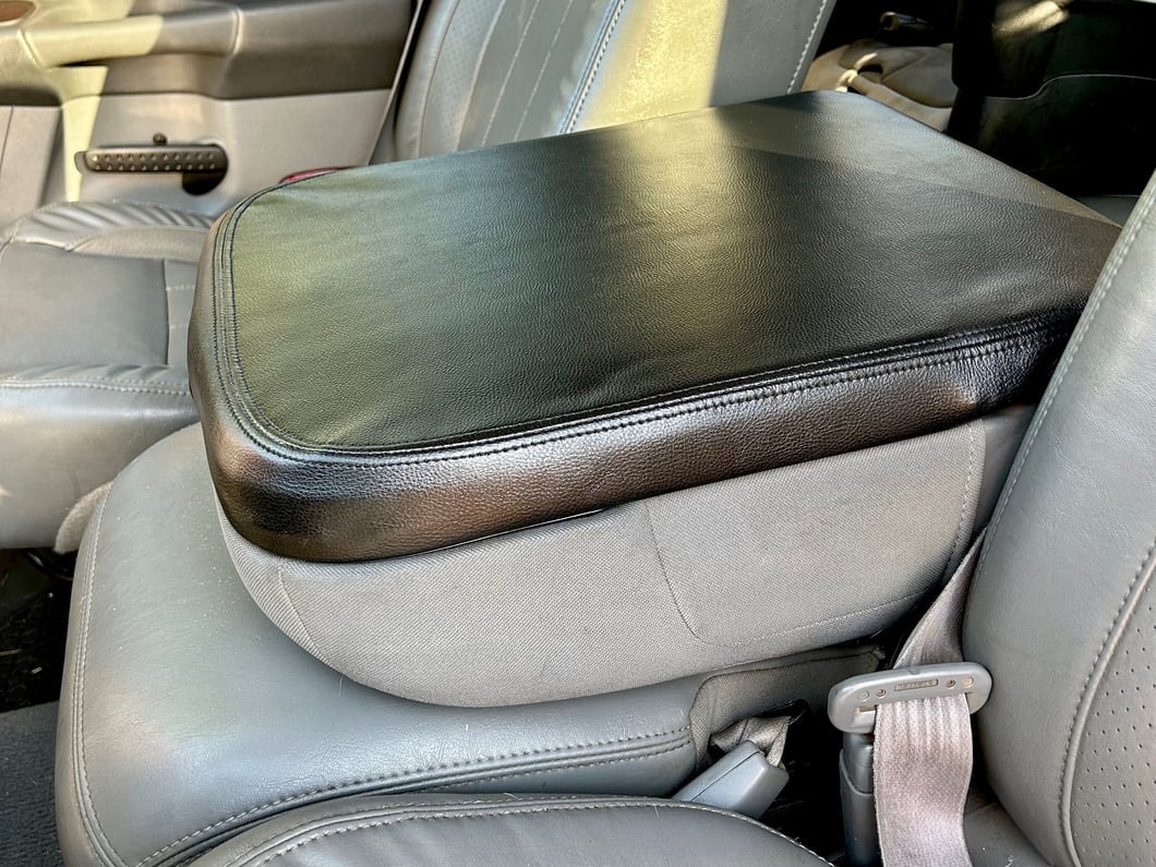Gray Vinyl Center Console Lid Cover For 2013-2018 Ram 1500/2500/3500 | Armrest Skin 9 thumbnail image