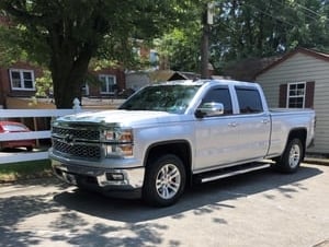APS Chrome Stainless Steel Fender Trim Molding For 2014-2015 Chevy Silverado 1500 - 4pc Set