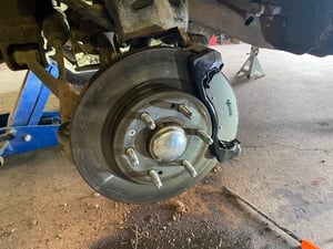 IBESTWOLF Front Ceramic Brake Pads and Rear Brake Shoes for 2008