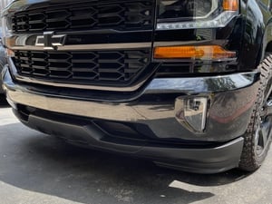 Black Front Bumper Face Bar With Fog Light Holes For 2016-2019 Chevy Silverado 1500 1 thumbnail image