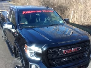 GMC Sierra Windshield Banner Decal – Denali AT4 SLE SLT – 32 Inch – Diablo