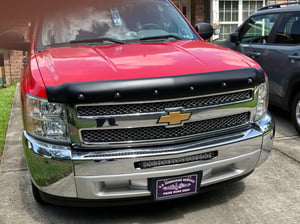 OMAC Bug Shield Hood Deflector For Chevrolet Silverado 1500 2007-2013 (Gloss Black, USA1694202Y)