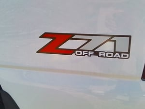 (2x) 14-18 Z71 Off Road Decals Stickers – Silverado Sierra, Red Black, GM OEM Style FG7G5 - View #2